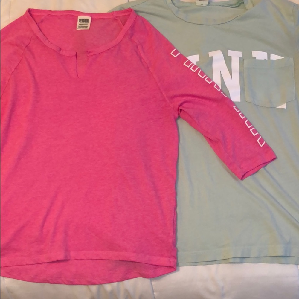 2 victoria’s secret PINK shirts